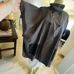 the fisher project LINEN CAPE w/ LARGE EXTERIOR POCKETS